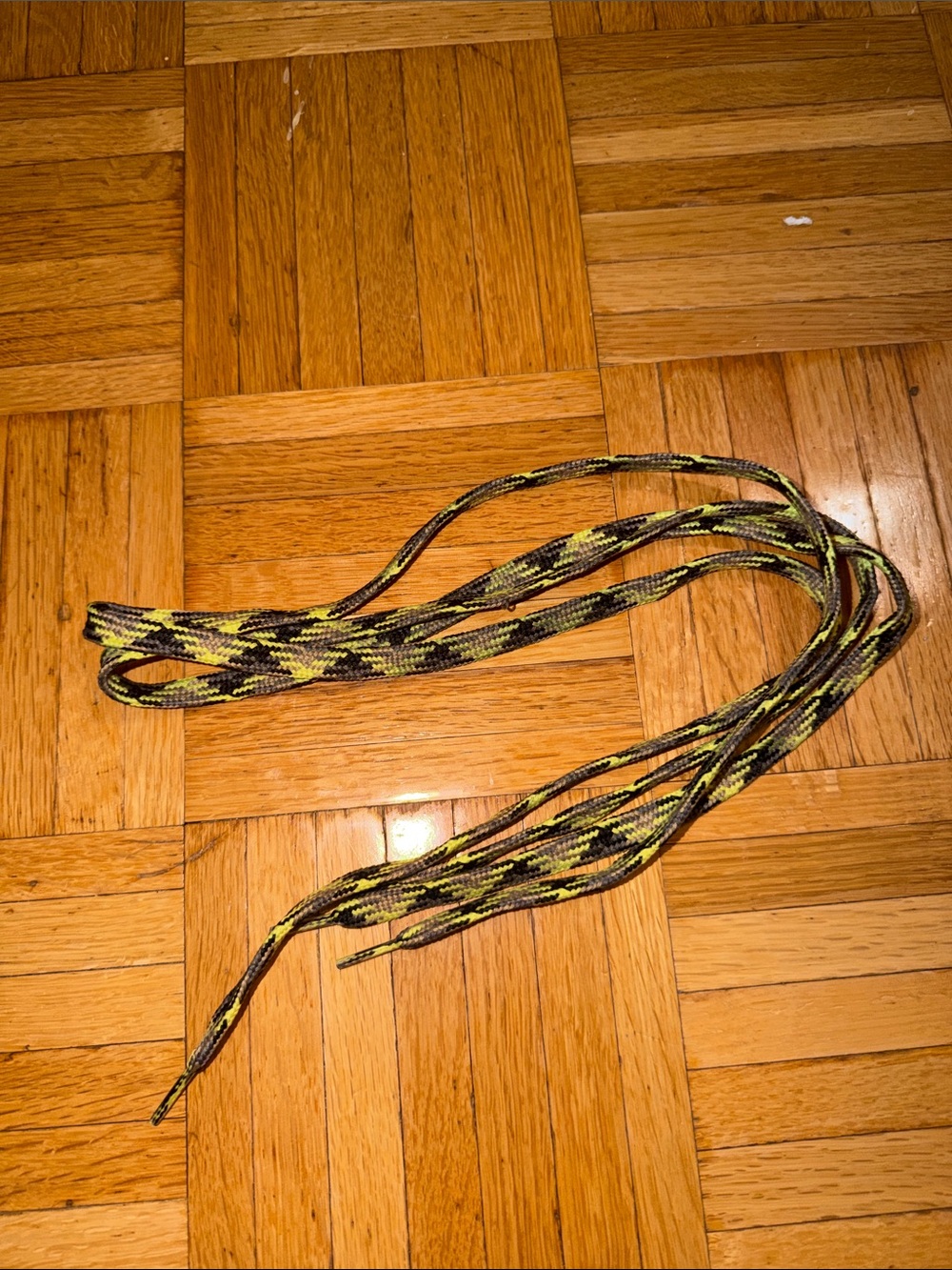 UGG Green Black Camouflage Shoelaces